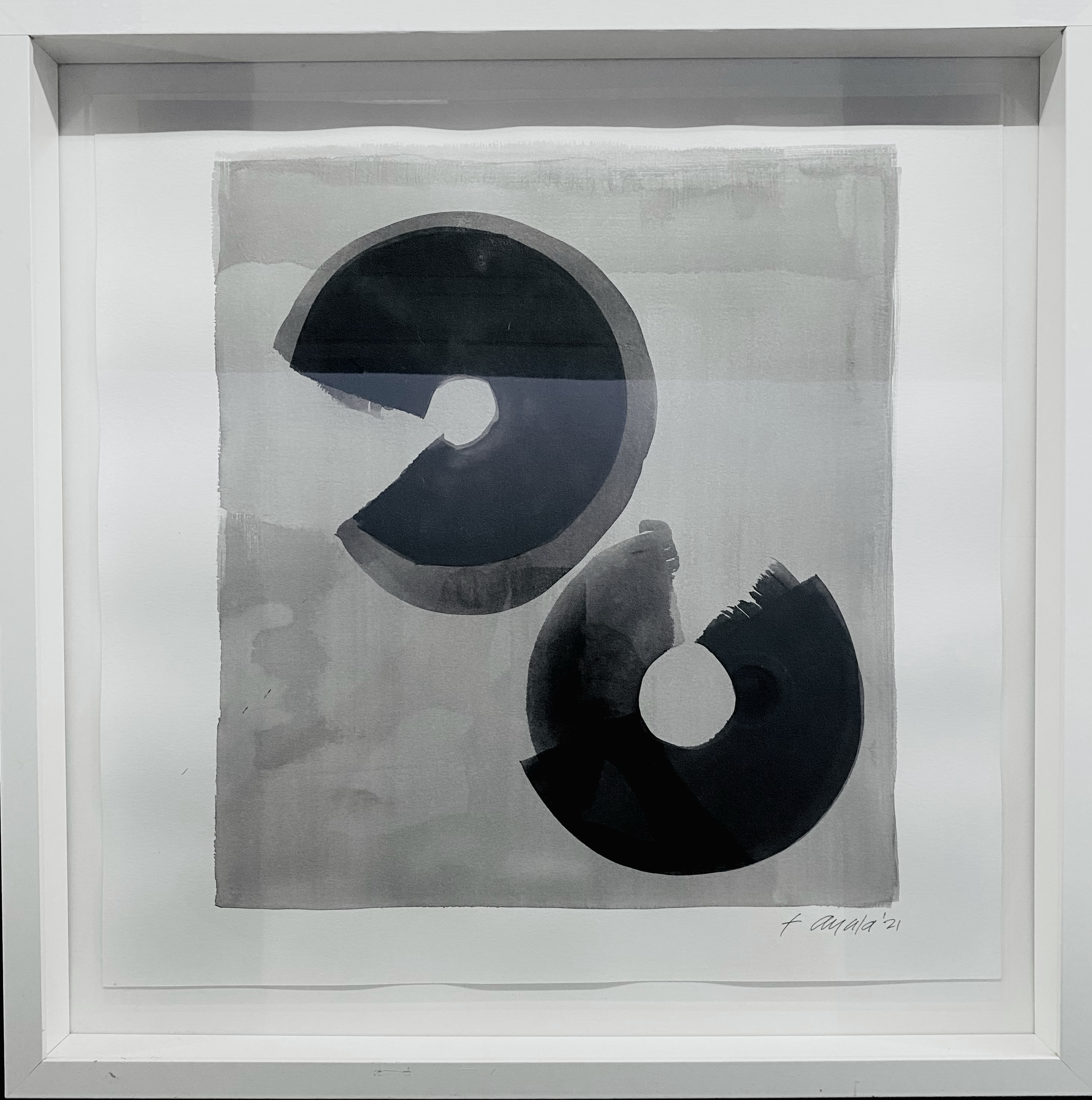 LINK No6
| 21"x21"x2"   |

SERIES LINKS 1-6
MATTE WHITE FRAMED 24"X24"X1"D
$2400.