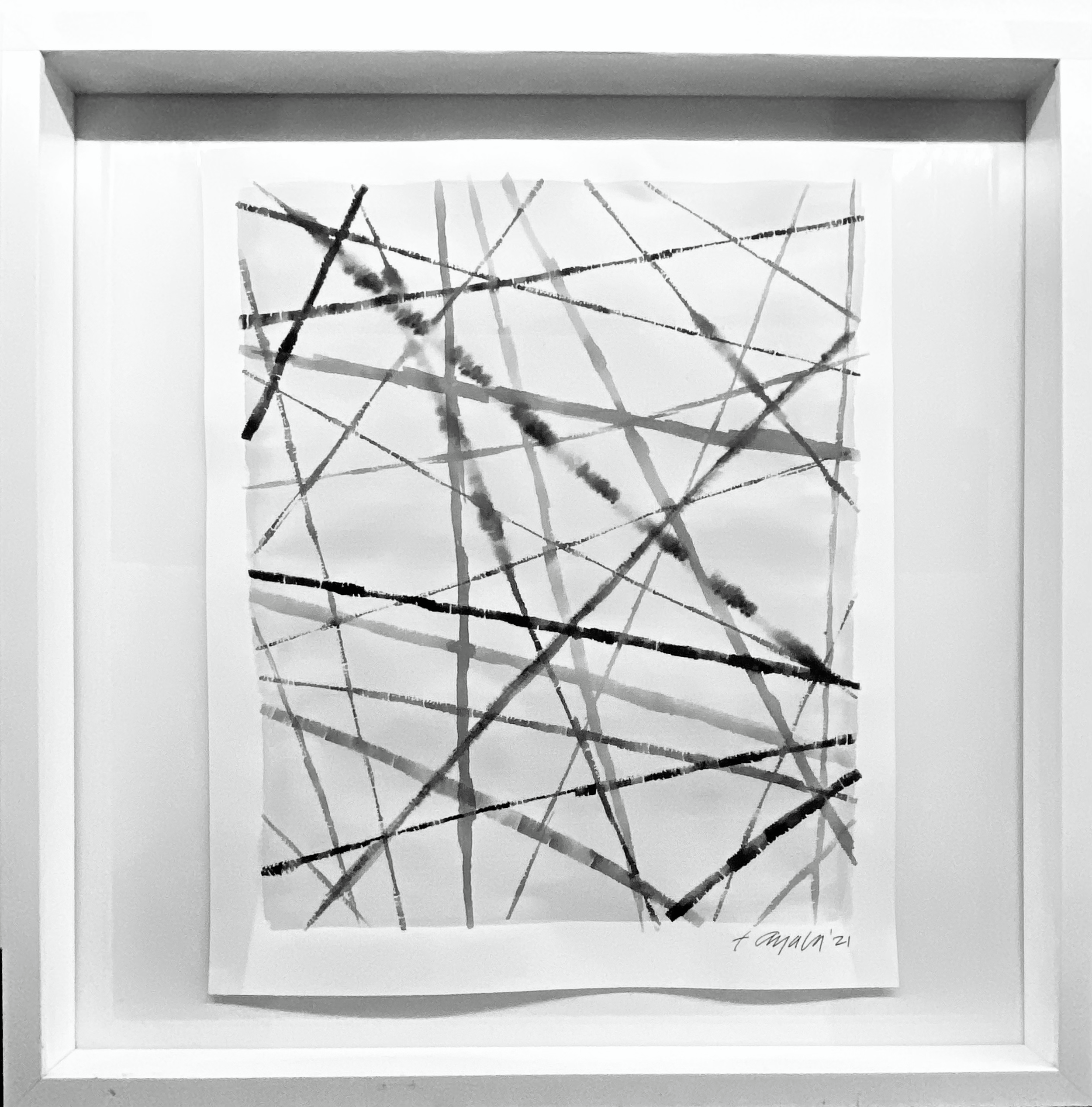 STRINGS
| 21"X21"X2" MATTE WHITE FRAMED | $400.