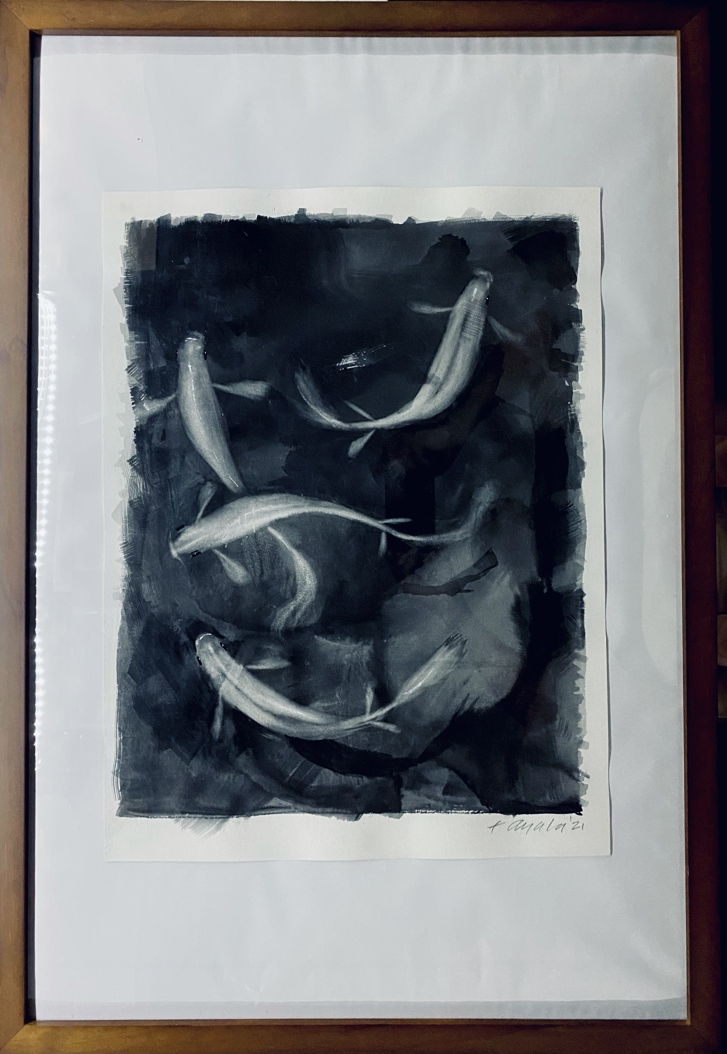 GHOST KOI QUARTET
| WALNUT FRAMED 26"X38"X1"D | $900.