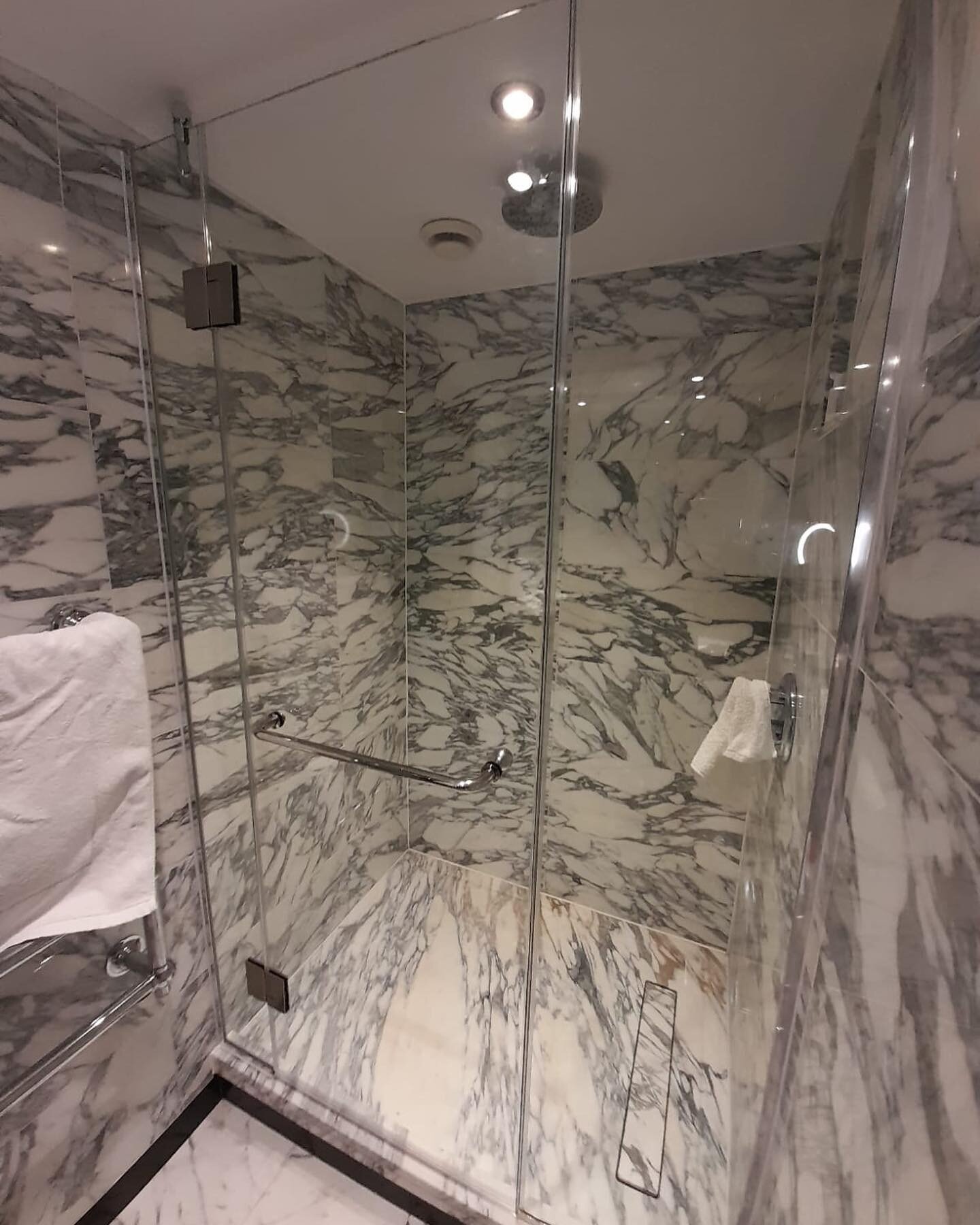 &bull;10mm clear toughened shower enclosure&bull; 

Accidents happen when it comes to glass and shower enclosures and we can guide you through this process from start to finish from designing, templating and fitting 

Check out our amazing results at