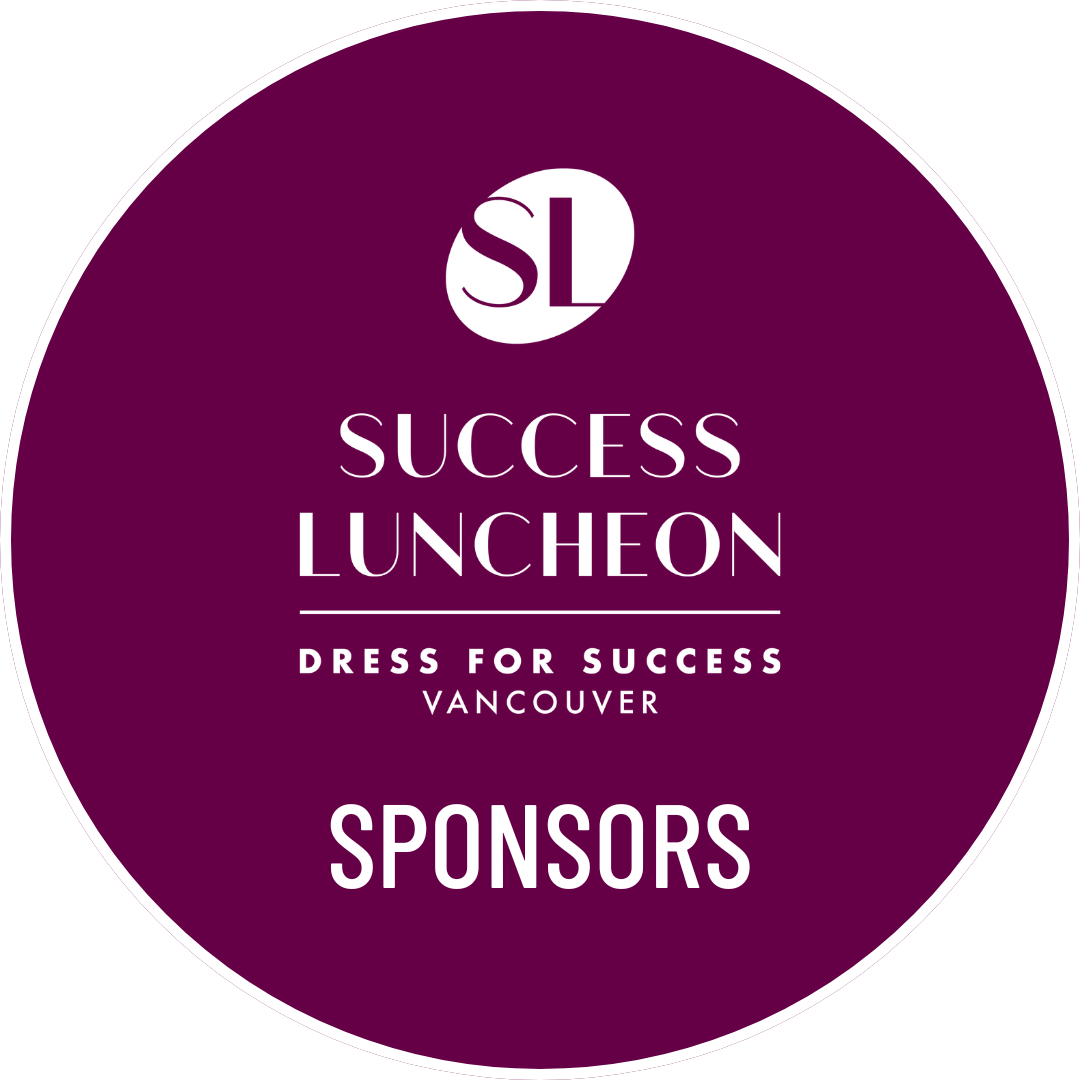 Success Luncheon logo on a purple circular background.