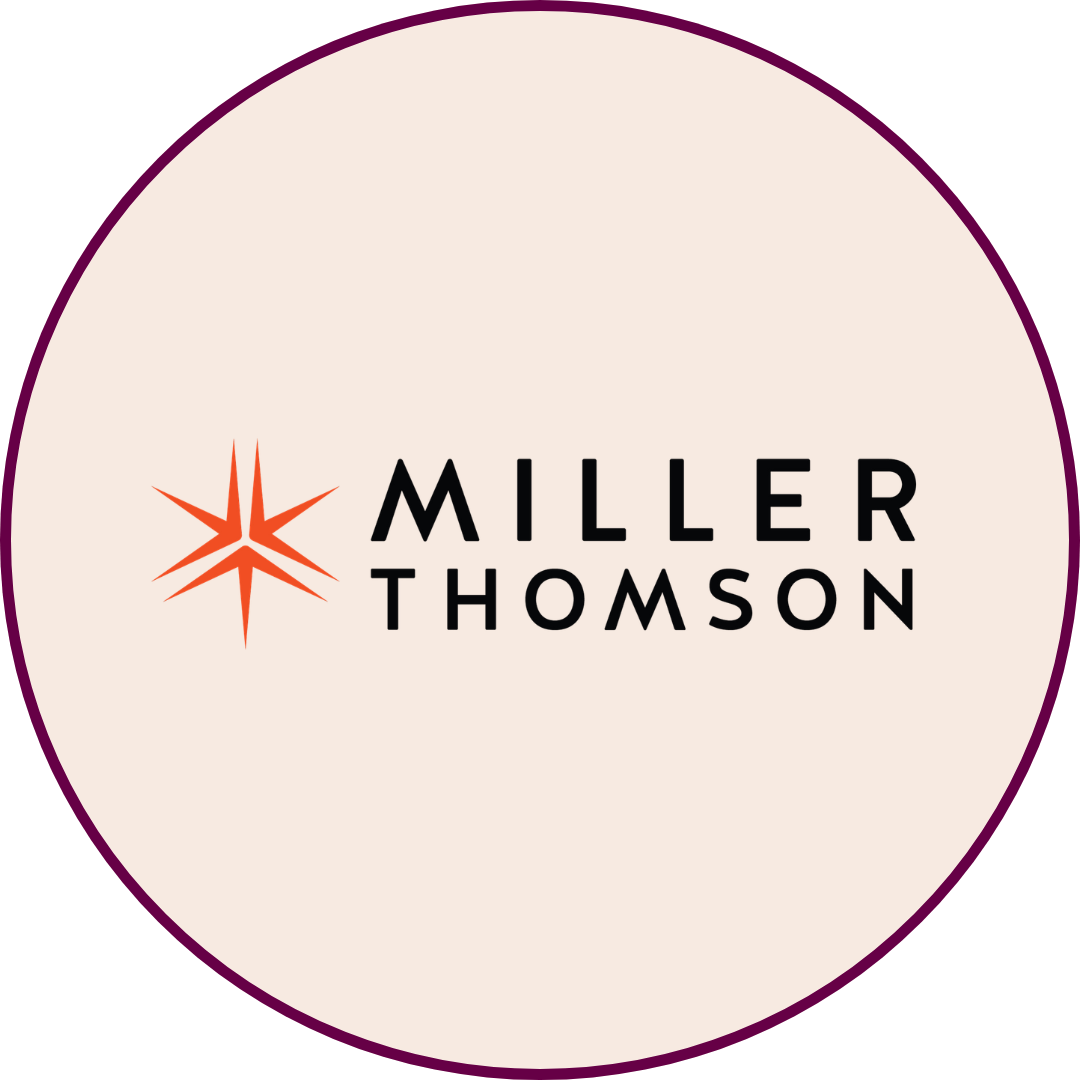 Miller Thomson logo on a tan background.