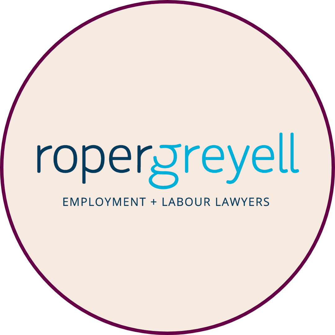 Roper Greyell logo on a tan background.
