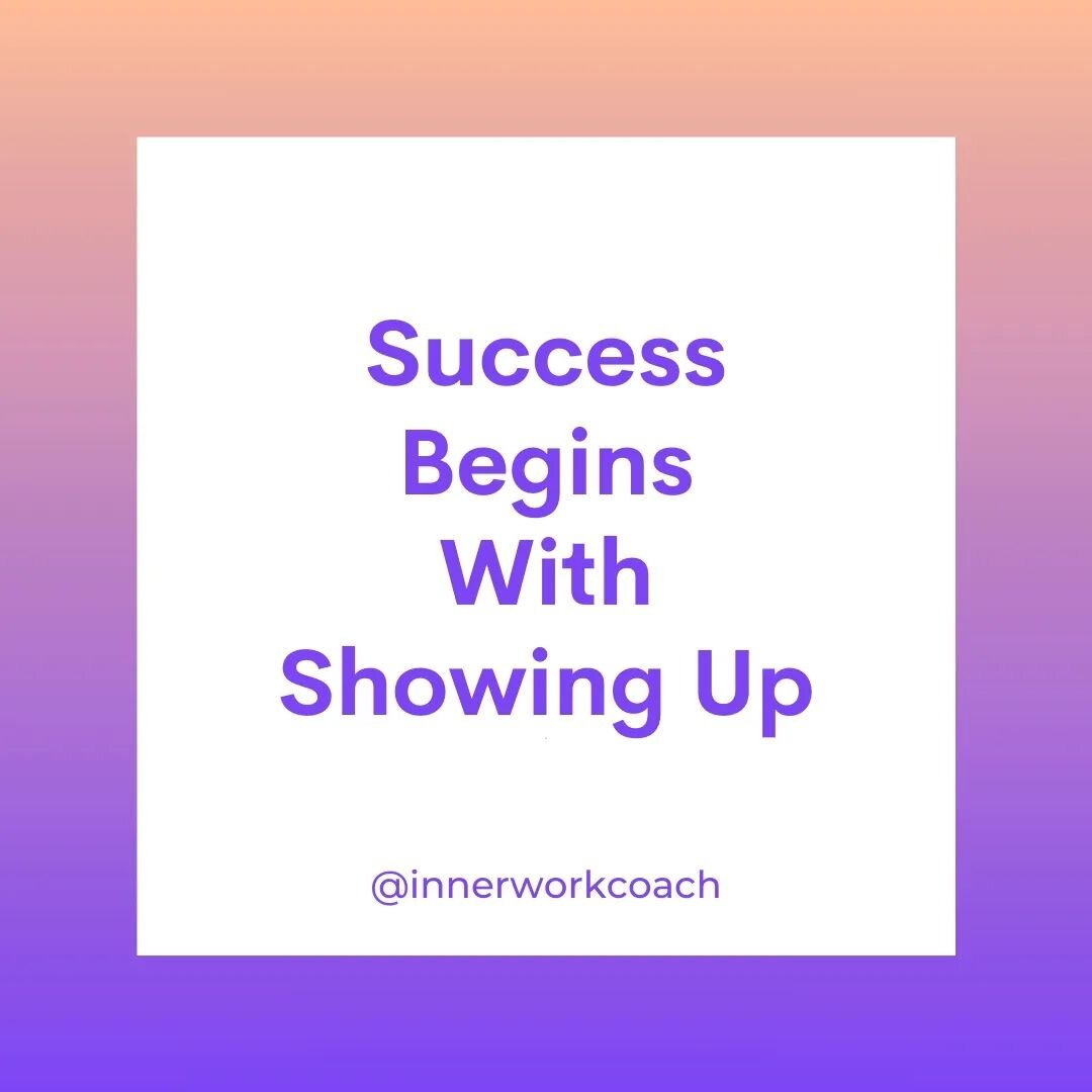 SUCCESS BEGINS WITH SHOWING UP

For the past few weeks I've been feeling like I'm constantly playing catch up. 

I was ill for most of June and then went away for a couple of trips in July. So most of my habits and routines which usually keep me feel