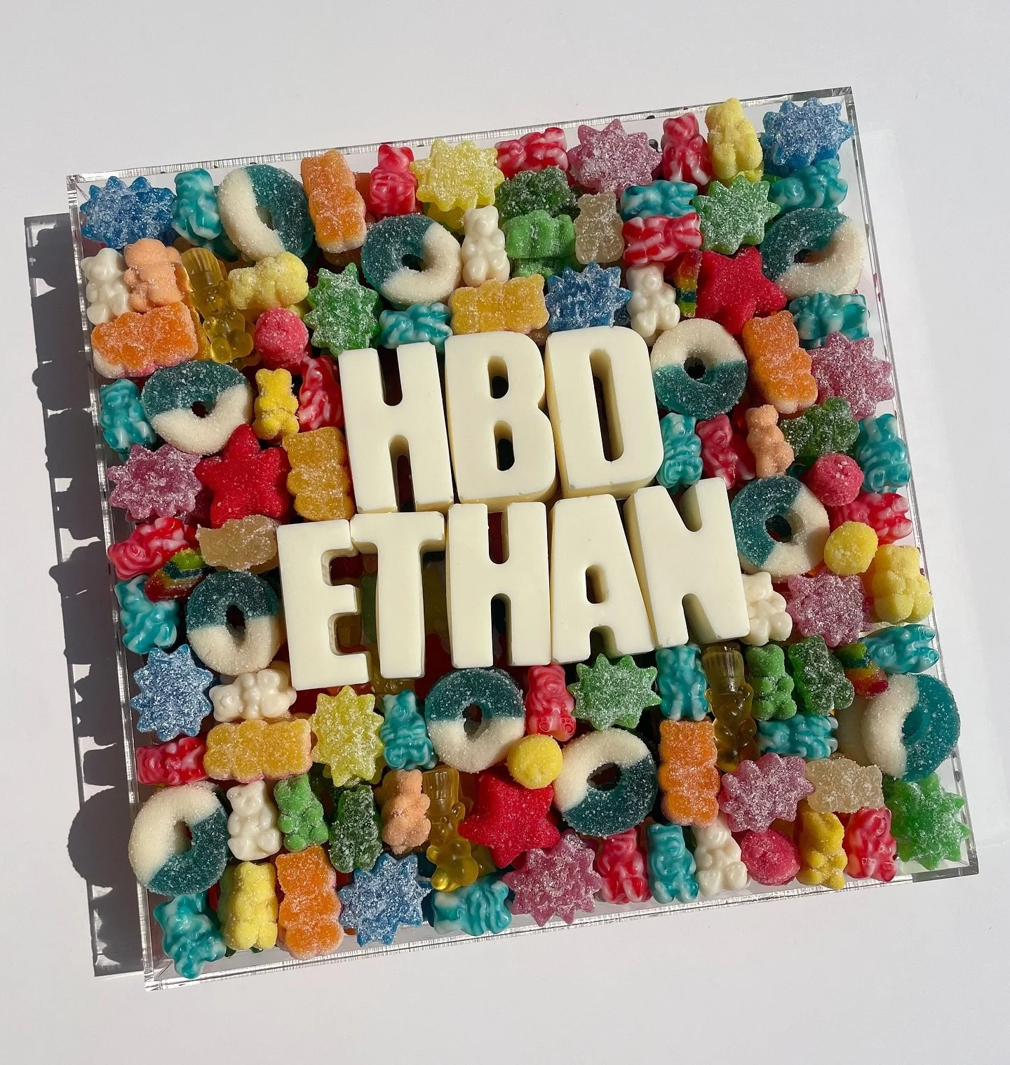 A super sweet birthday gift! 🍭🎁🎉
.
size 10&rdquo;x 10&rdquo;