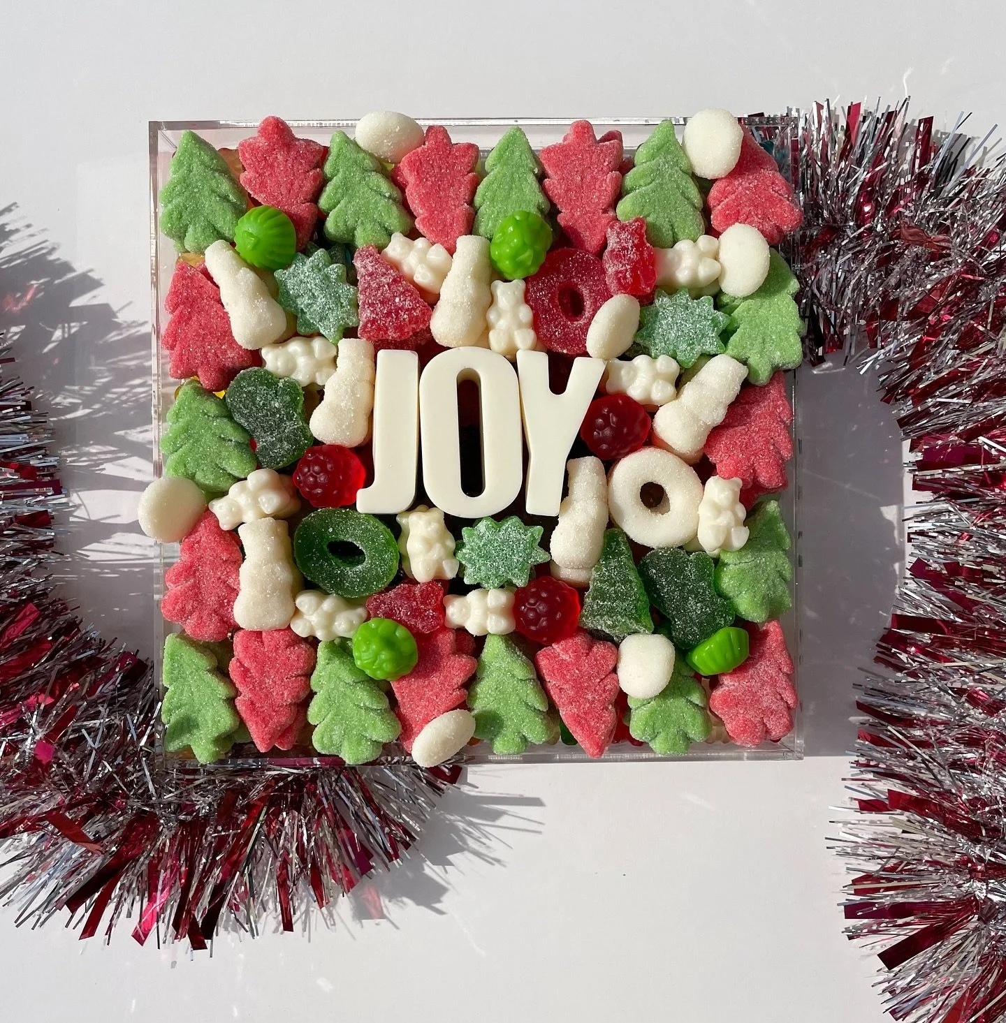 Hoping your holiday season is filled with joy + candy! 
.
size 8&rdquo;x8&rdquo;