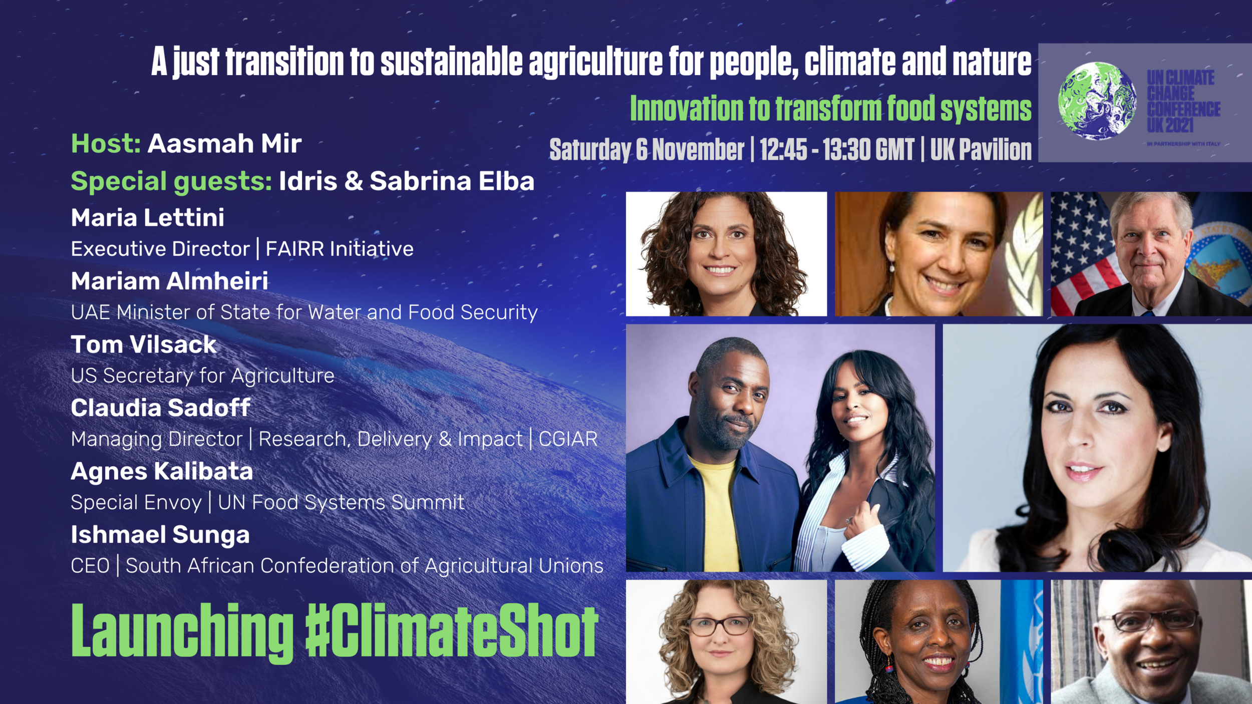 THE CLIMATESHOT LAUNCH: ACCELERATING A JUST RURAL TRANSITION TO SUSTAINABLE AGRICULTURE for people, climate and nature