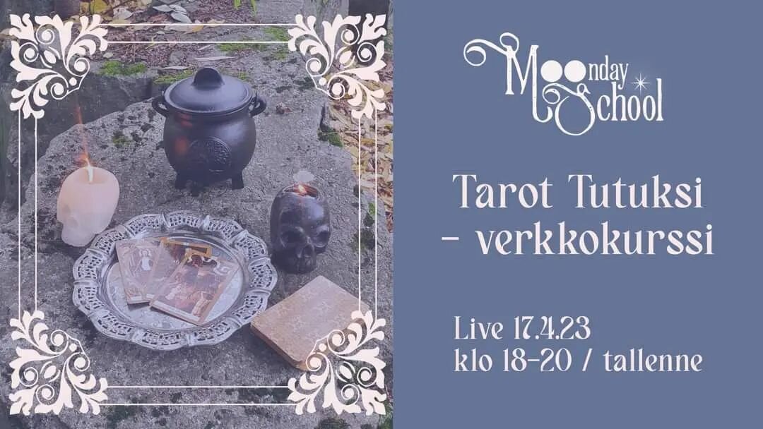 Tarot Tutuksi &ndash; verkkokurssi

Tarotit - nuo mystisen kiehtovat kortit, joiden pitk&auml; historia ulottuu kauas renesanssin taa - ovat j&auml;lleen nousseet suureen suosioon my&ouml;s muiden kuin alan harrastajien keskuudessa. Saatat olla kiinn