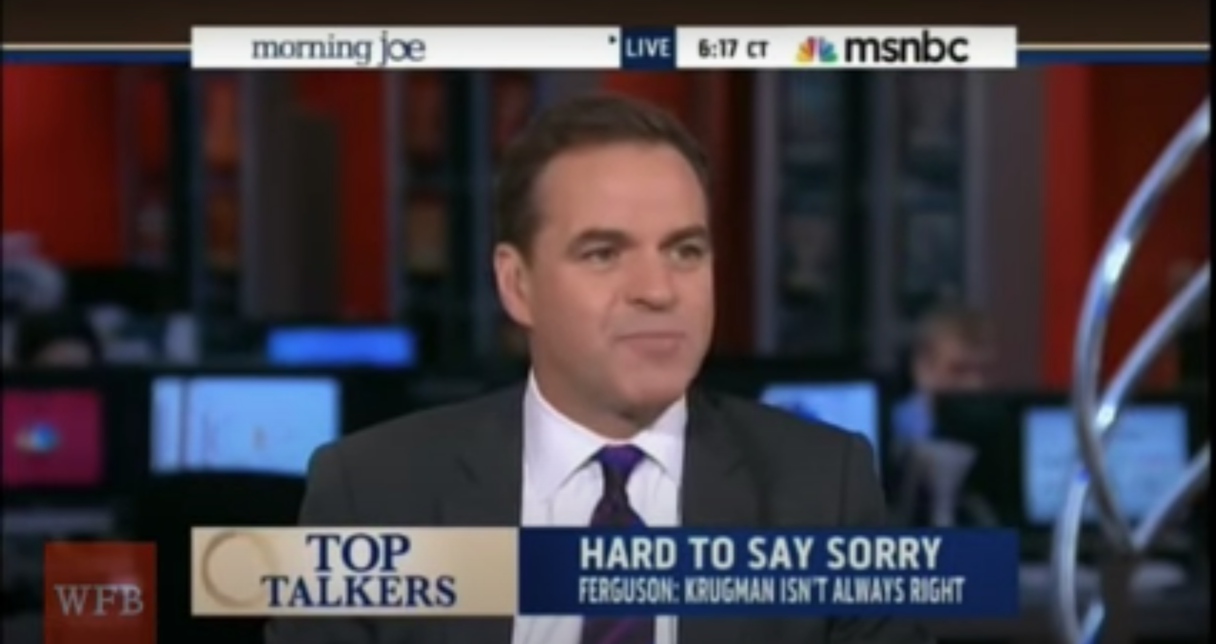 Niall Ferguson Takes on Paul Krugman