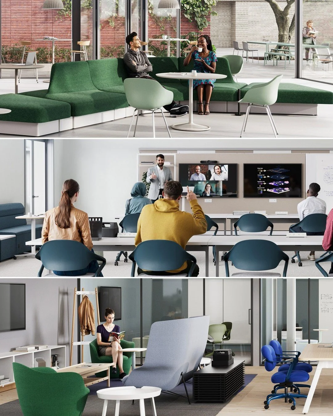 From versatile cafes to engaging classrooms, MillerKnoll&rsquo;s higher education settings enrich the education experience by supporting relationships on campus. Discover strategies behind each setting and curated products from MillerKnoll brands tha