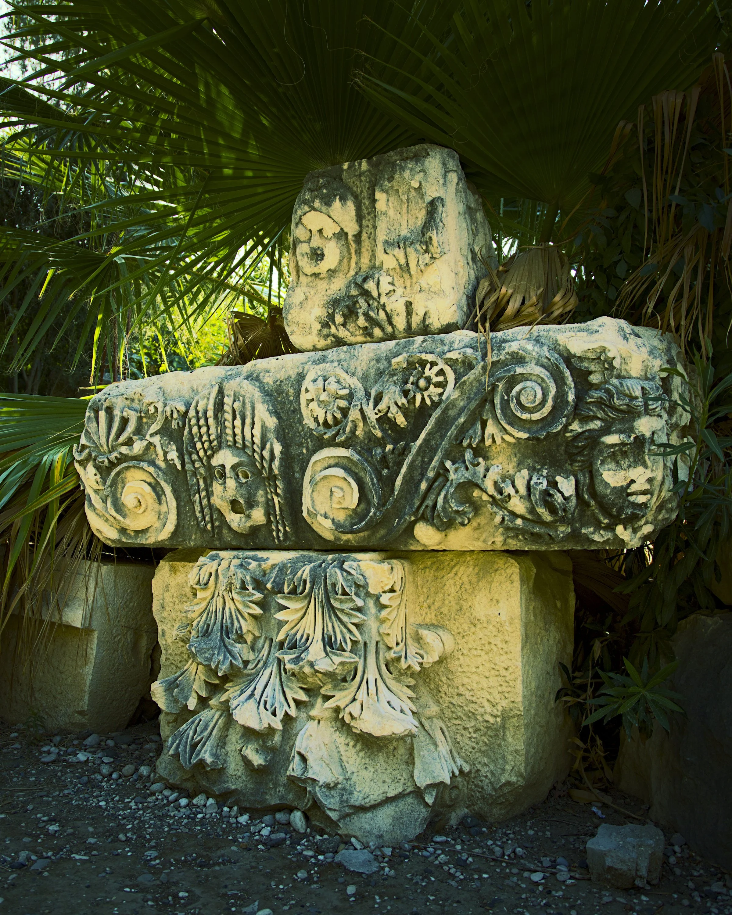 Carving it up at Myra ruins.