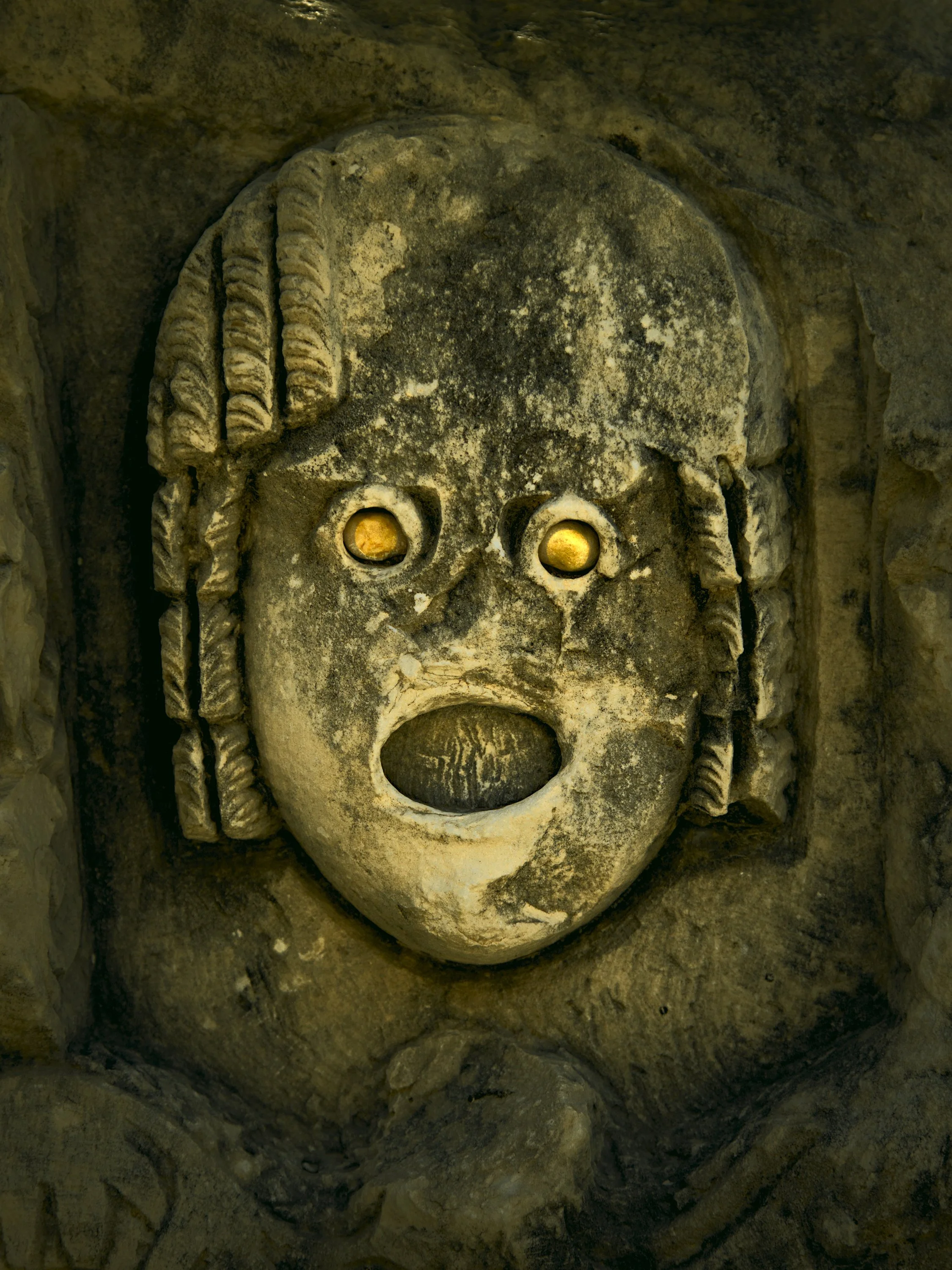 Nightmare fuel at the Myra ruins.