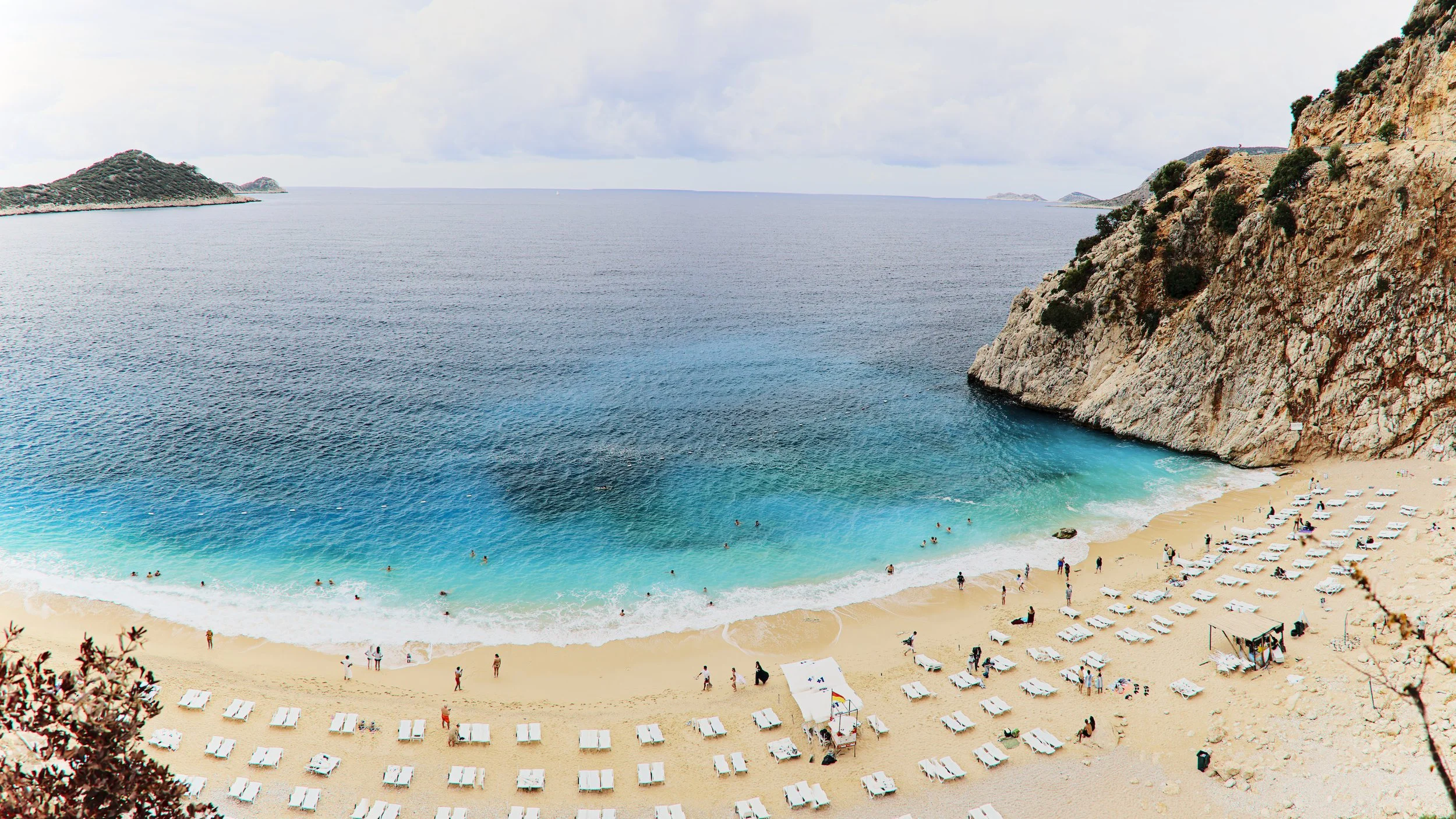 A perfect day for a dip at Kaputas Beach.