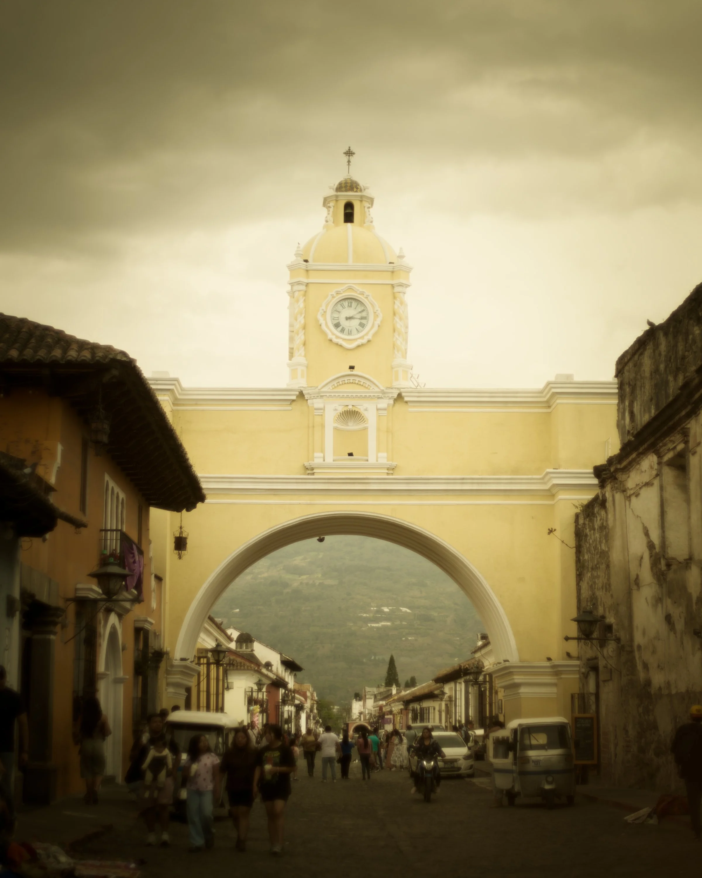 Storm clouds gather in Antigua.