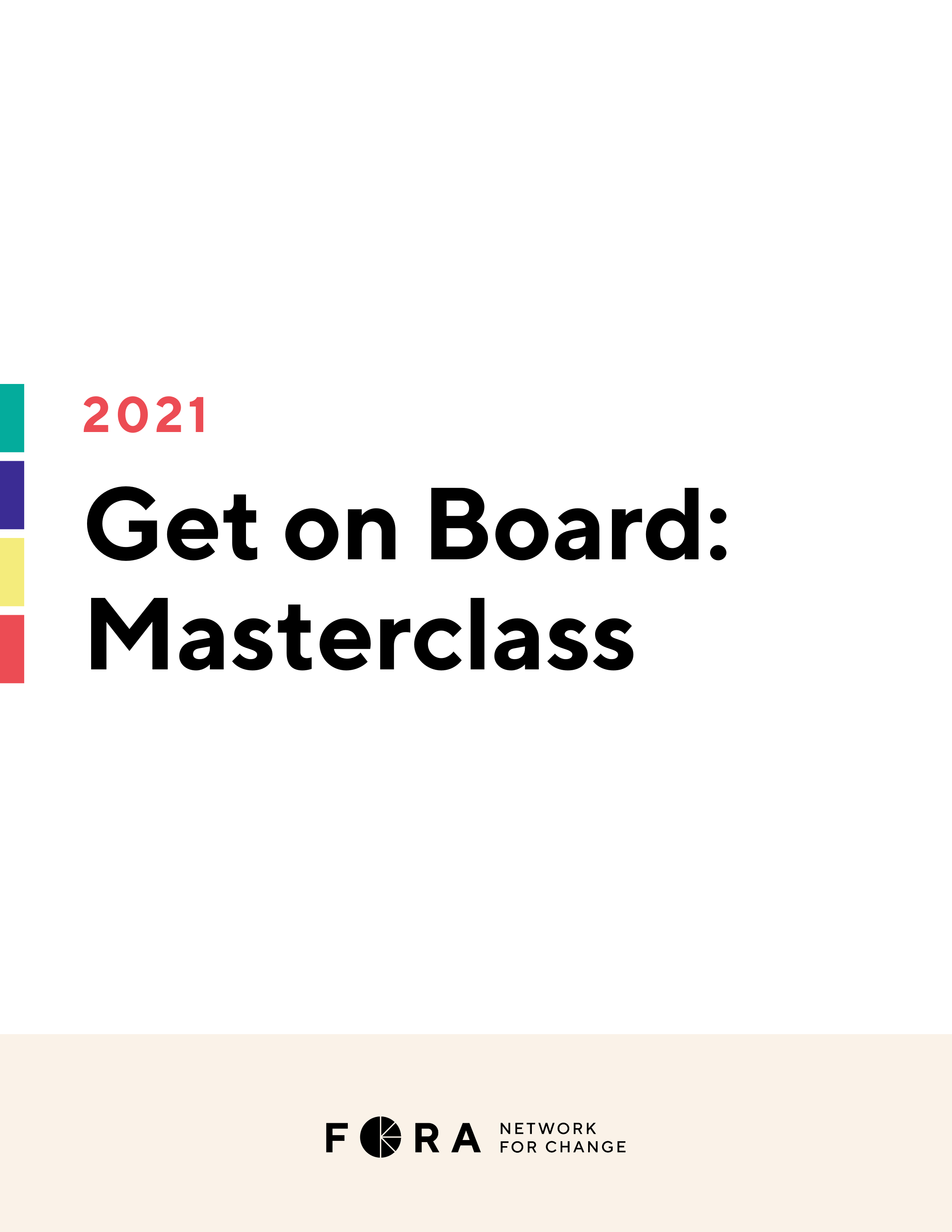 Get on Board: Masterclass 2021 Recap