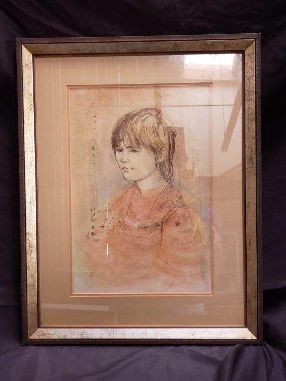 106 - Lot 574 - Pencil signed Hibel lithograph numbered.jpg