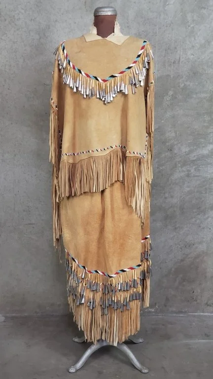 010 - 337 Native American leather beaded jingle dress on.jpg