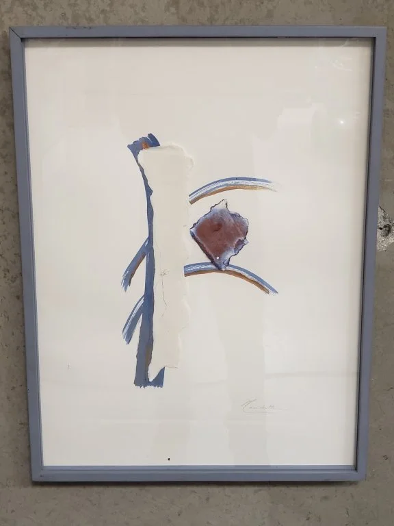 127 - Lot 292 - Signed framed mixed media abstract.jpg