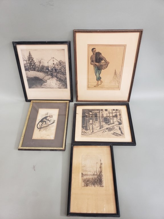 400 Group of vintage etchings.jpg
