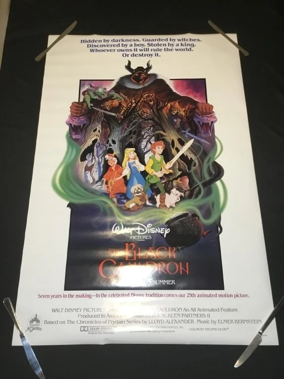 344h Walt Disney The Black Cauldron 1985 movie poster.jpg