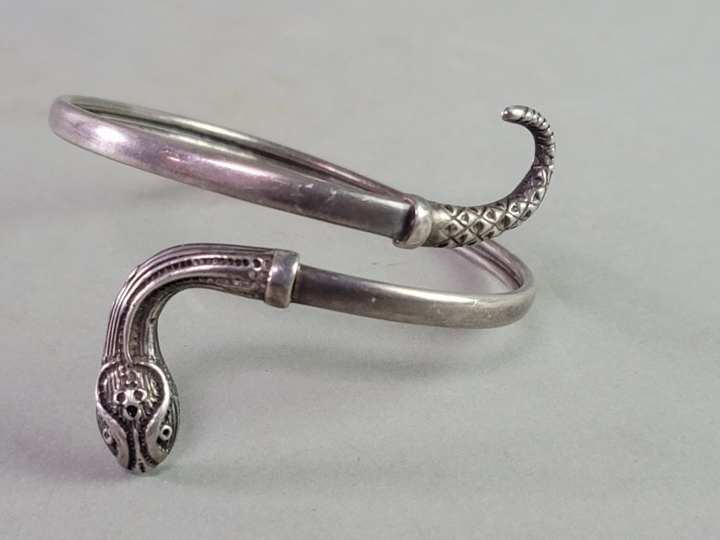 074 - Lot 237 - Sterling silver snake bracelet.jpg