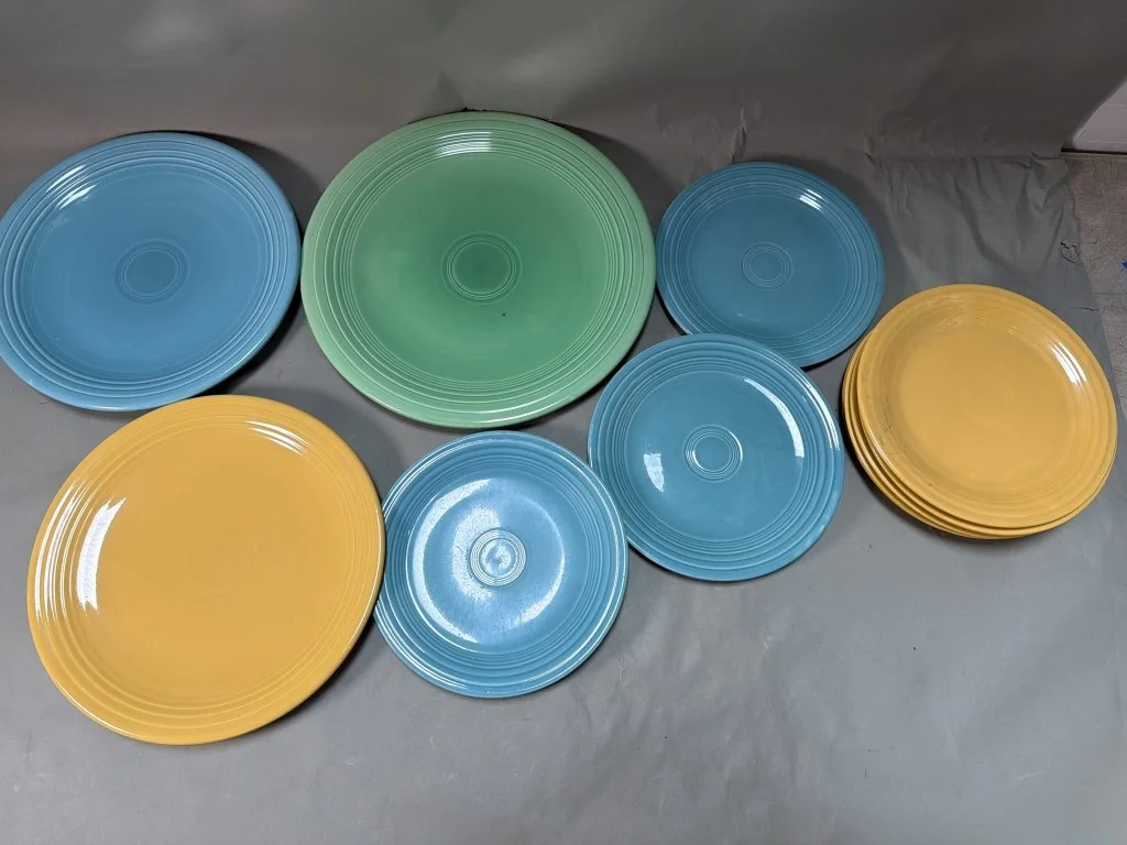 170 - Lot 390 - 11 Fiesta dinnerware plates.jpg