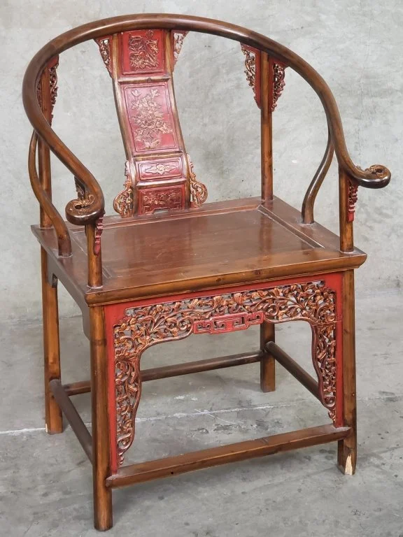 142 19th century Chinese hand carved walnut and pine.jpg