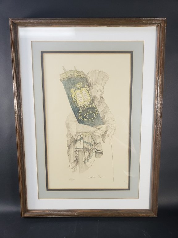 129 - Lot 324 - Signed Chaim Rosen lithograph.jpg