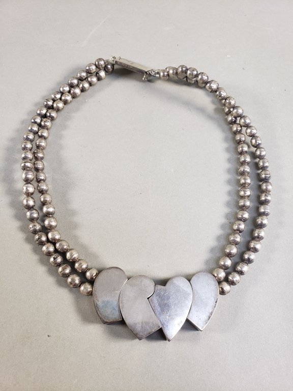 153_Lot_1_Sterling_silver_double_strand_beaded_necklace.jpg