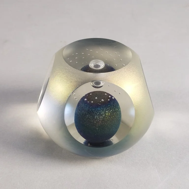 158 - Lot 507 - Signed Abelman art glass paperweight.jpg