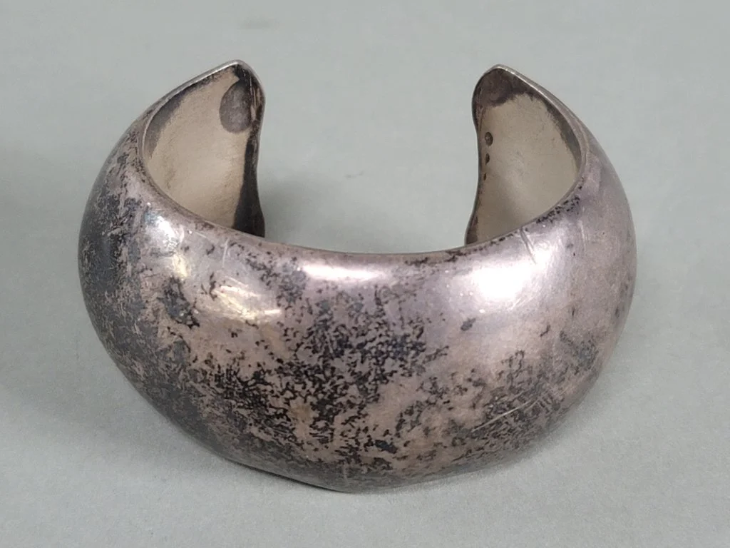 538 Vintage silver bracelet marked R. M.jpg