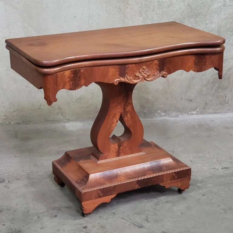 145_Lot_148_Antique_walnut_flip_top_game_table_Extends_to.jpg