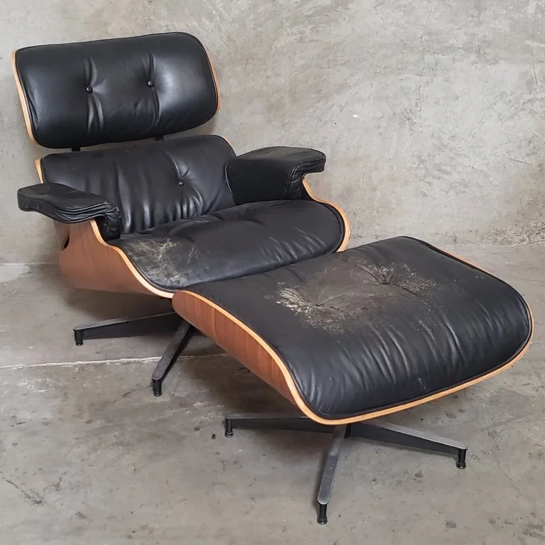186 Herman Miller Eames-style faux leather lounge.jpg