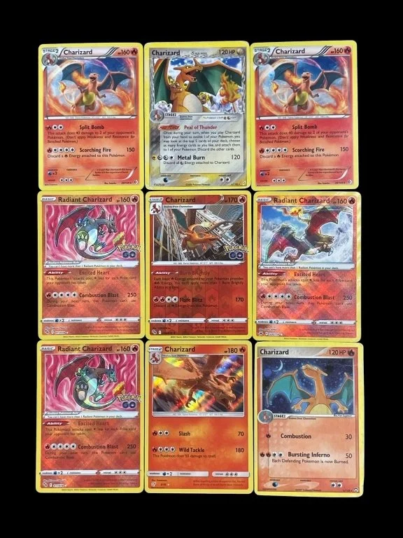 123 - Lot 343h - Lot of Pokémon hologram Charizards.jpg