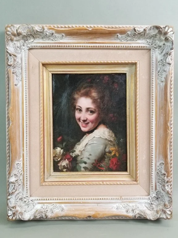 124 - Lot 144 - Signed Gralli European Romantic Realism-style.jpg