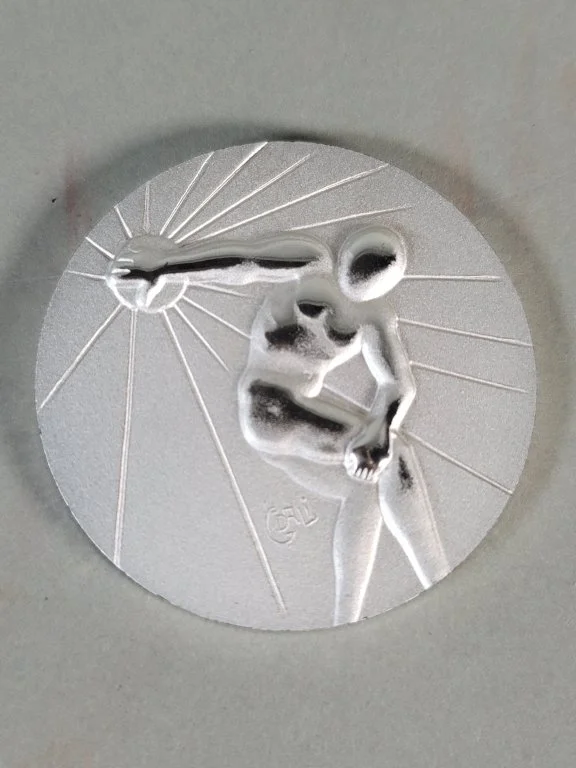 059 - Lot 602 - Salvador Dali .999 sterling silver 1984 Olympic.jpg