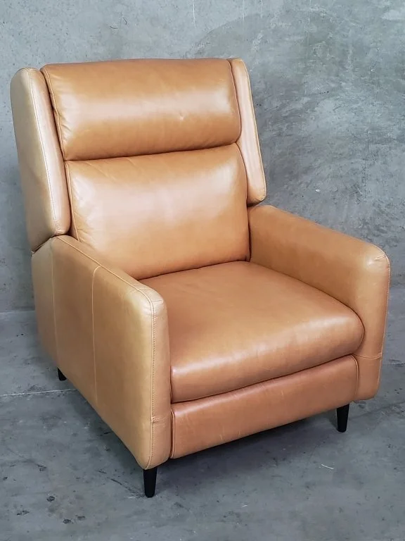 048 - 452 Crate & Barrel leather reclining chair.jpg