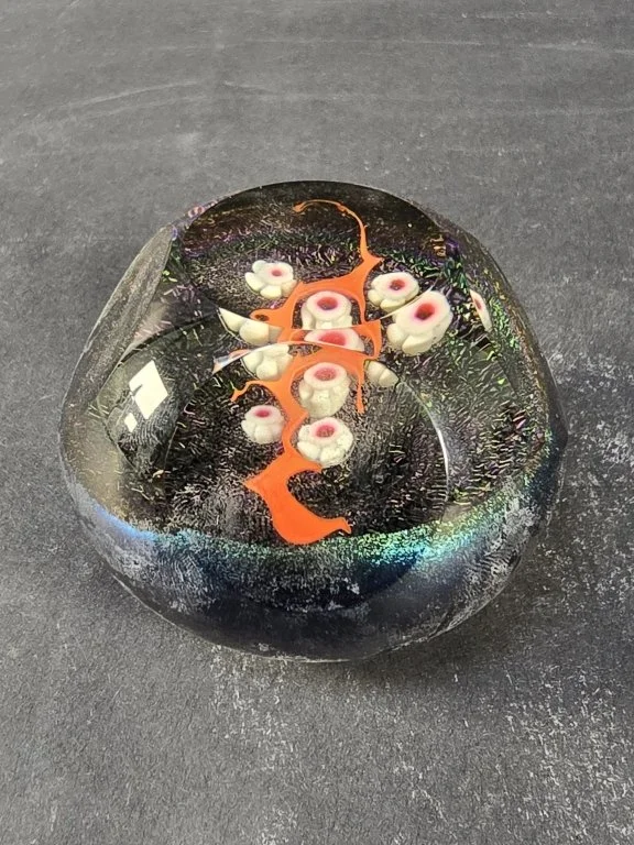 133 - Lot 9 - Signed Abelman art glass paperweight.jpg