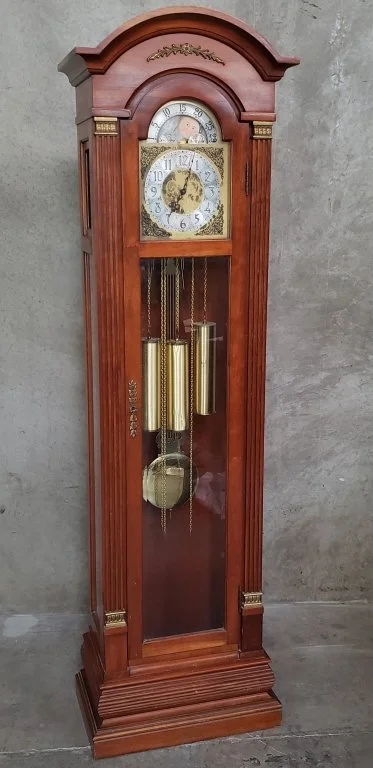 004 - 376 Herschede Hall clock Co. grandfather clock with.jpg