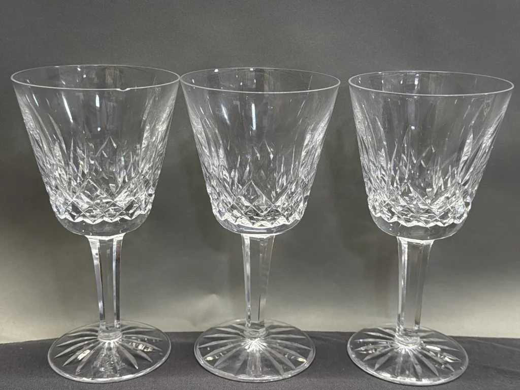 157 - Lot 393 - Three Waterford crystal lismore claret wine.jpg