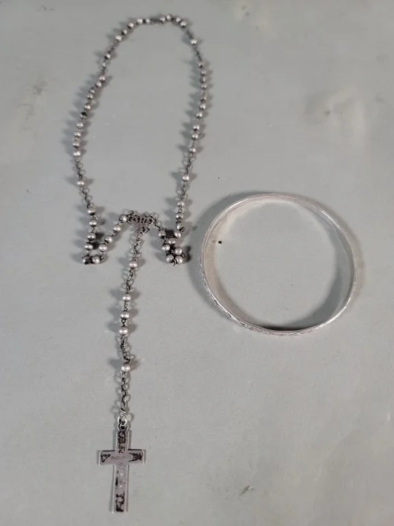 130_Lot_480_Vintage_silver_bracelet_silver_rosary.jpg