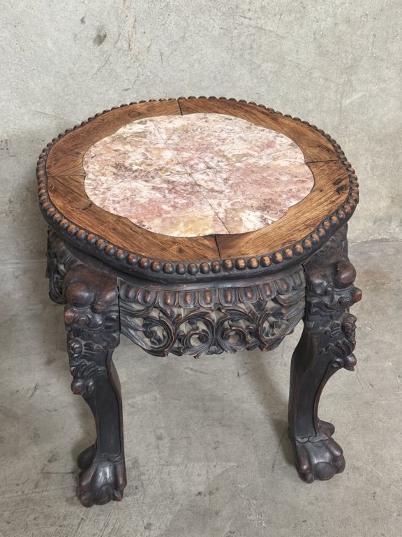 113_Lot_173_Antique_Asian_hand_carved_plant_stand_with_m.jpg