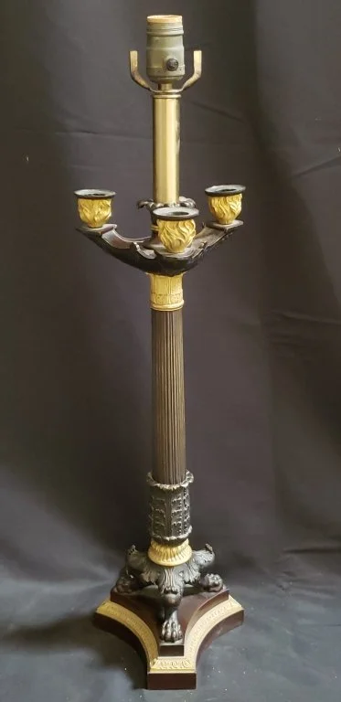 183 - Lot 241 - French bronze and gilt candelabra table lamp.jpg
