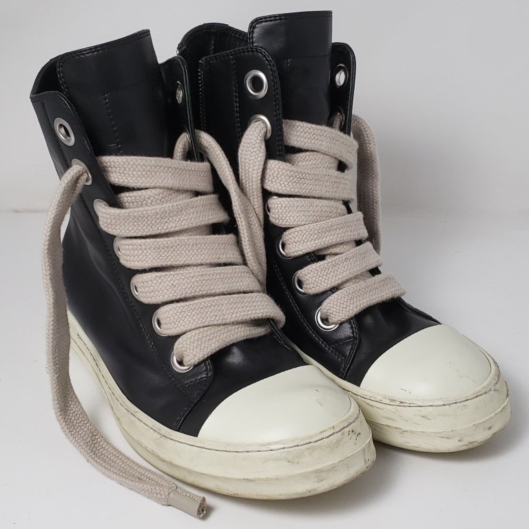 073 - 16 Rick Owens high top leather sneakers.jpg