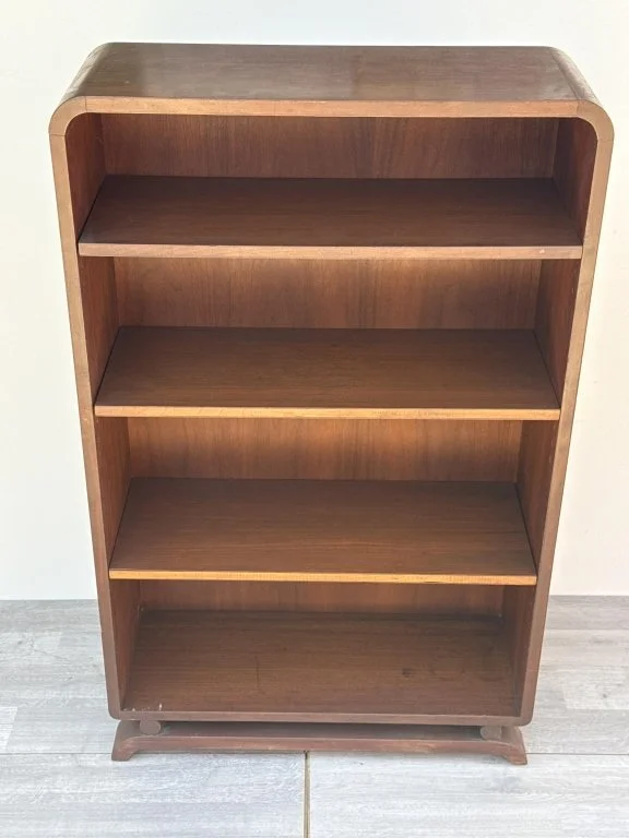111 - Lot 408h - Mid-century Modern wood bookcase.jpg