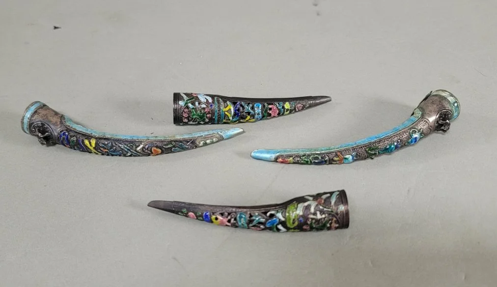 573 Four silver and enamel Chinese.jpg