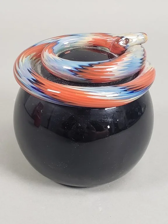 142 - Lot 183 - Signed Abelman art glass paperweight.jpg