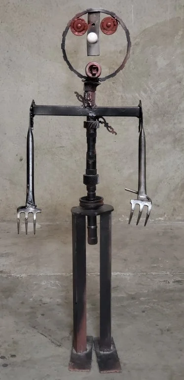 87 Bernard Hanes metal art sculpture.jpg