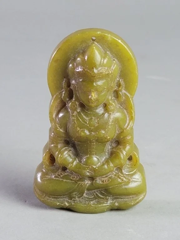123 - Lot 288 - Carved jade Buddha figure.jpg