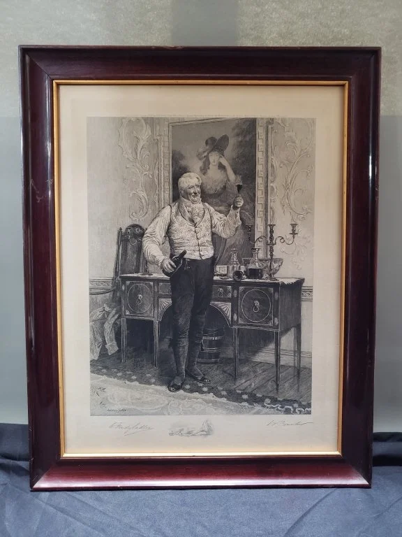 109_Lot_249_Antique_signed_etching_A_Glass_of_Wine.jpg